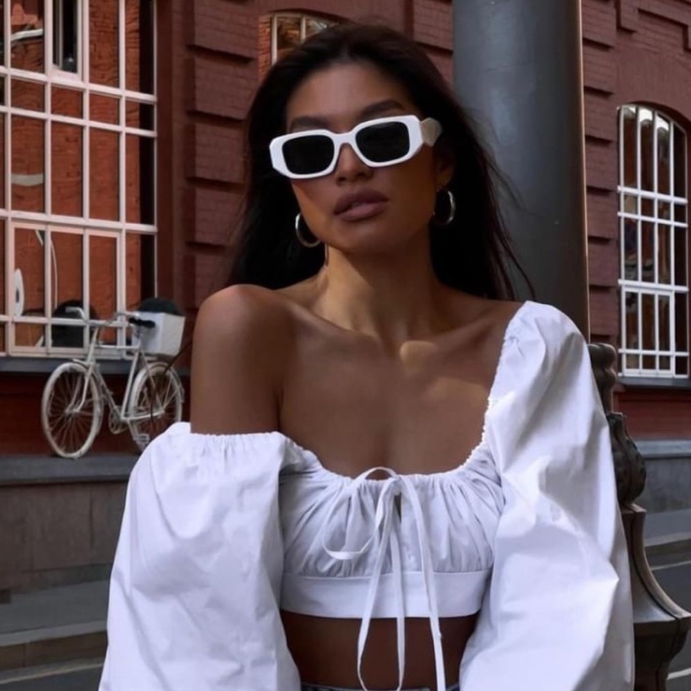 PRADA sunglasses PR 17WS unisex in white